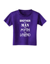 Brother The Man The Myth The Legend Toddler T-Shirt Dark by TooLoud-Toddler T-Shirt-TooLoud-Purple-2T-Davson Sales