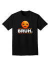 Bruh Emoji Adult Dark T-Shirt-Mens T-Shirt-TooLoud-Black-Small-Davson Sales