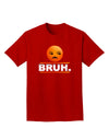 Bruh Emoji Adult Dark T-Shirt-Mens T-Shirt-TooLoud-Red-Small-Davson Sales