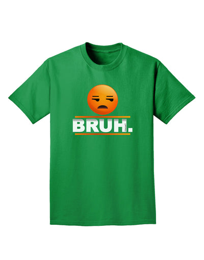 Bruh Emoji Adult Dark T-Shirt-Mens T-Shirt-TooLoud-Kelly-Green-Small-Davson Sales