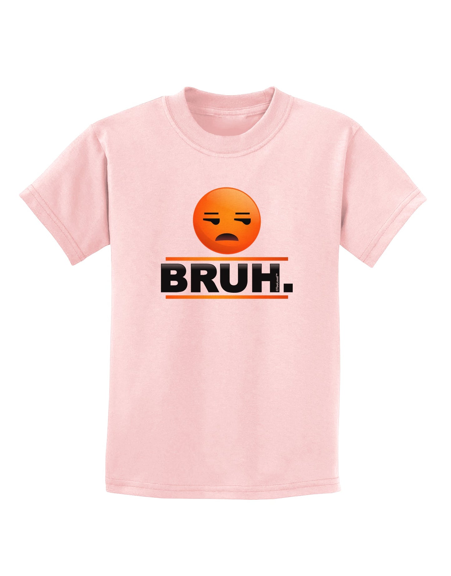 Bruh Emoji Childrens T-Shirt-Childrens T-Shirt-TooLoud-PalePink-X-Small-Davson Sales