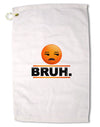 Bruh Emoji Premium Cotton Golf Towel - 16 x 25 inch-Golf Towel-TooLoud-16x25"-Davson Sales