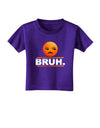 Bruh Emoji Toddler T-Shirt Dark-Toddler T-Shirt-TooLoud-Purple-2T-Davson Sales