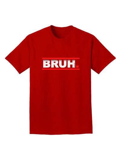 Bruh Text Only Adult Dark T-Shirt-Mens T-Shirt-TooLoud-Red-Small-Davson Sales