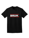 Bruh Text Only Adult Dark T-Shirt-Mens T-Shirt-TooLoud-Black-Small-Davson Sales