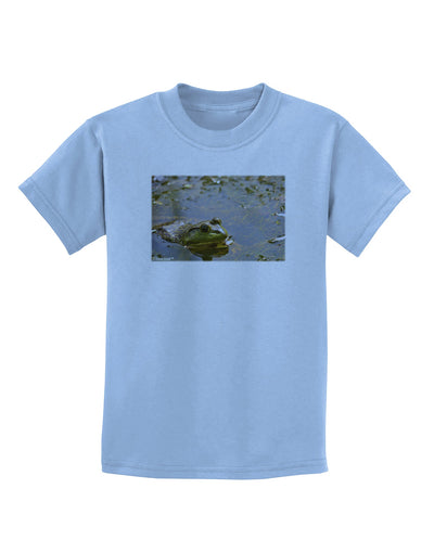 Bullfrog In Water Childrens T-Shirt by TooLoud-Childrens T-Shirt-TooLoud-Light-Blue-X-Small-Davson Sales