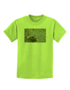 Bullfrog In Water Childrens T-Shirt by TooLoud-Childrens T-Shirt-TooLoud-Lime-Green-X-Small-Davson Sales