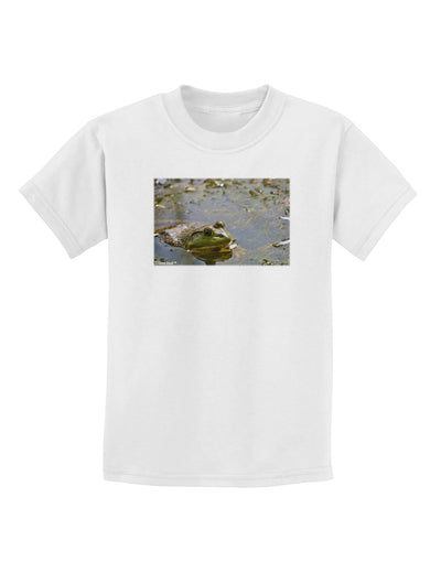 Bullfrog In Water Childrens T-Shirt by TooLoud-Childrens T-Shirt-TooLoud-White-X-Small-Davson Sales