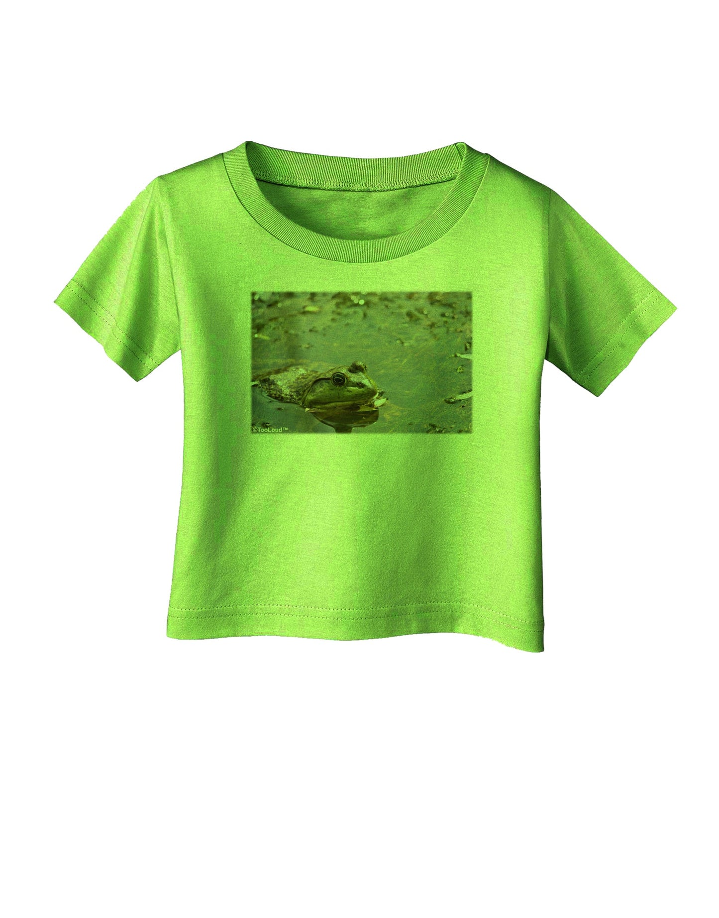 Bullfrog In Water Infant T-Shirt by TooLoud-Infant T-Shirt-TooLoud-Lime-Green-06-Months-Davson Sales