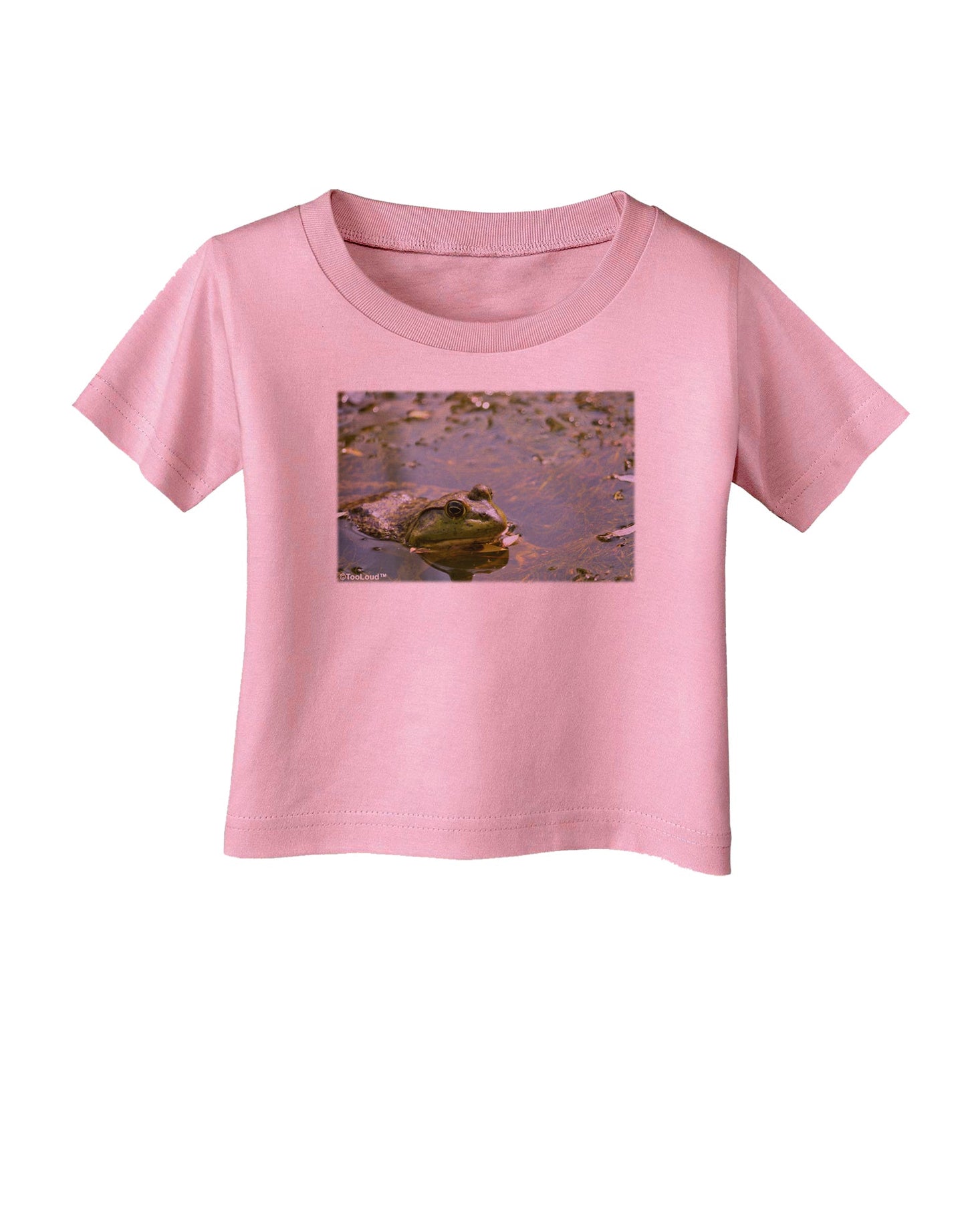 Bullfrog In Water Infant T-Shirt by TooLoud-Infant T-Shirt-TooLoud-Candy-Pink-06-Months-Davson Sales