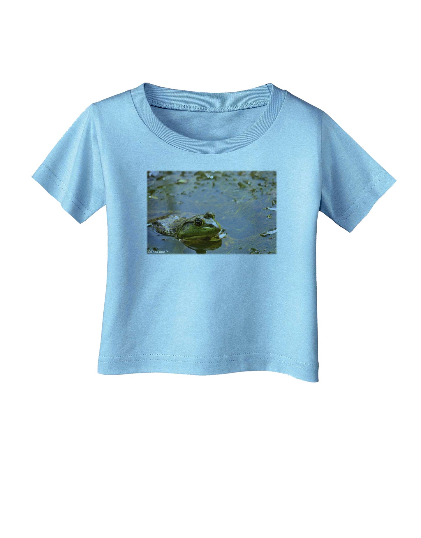 Bullfrog In Water Infant T-Shirt by TooLoud-Infant T-Shirt-TooLoud-Aquatic-Blue-06-Months-Davson Sales