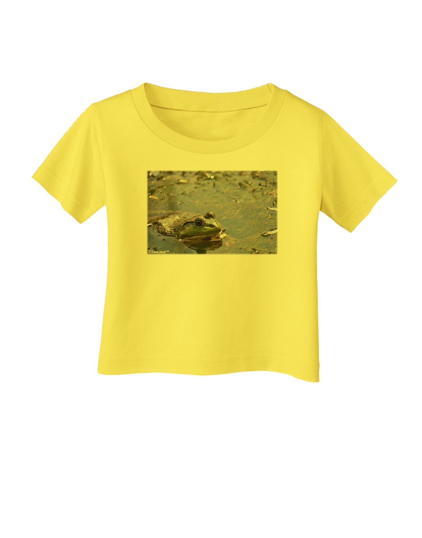 Bullfrog In Water Infant T-Shirt by TooLoud-Infant T-Shirt-TooLoud-Yellow-06-Months-Davson Sales