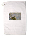 Bullfrog In Water Premium Cotton Golf Towel - 16 x 25 inch by TooLoud-Golf Towel-TooLoud-16x25"-Davson Sales