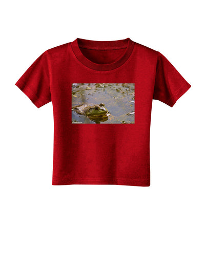 Bullfrog In Water Toddler T-Shirt Dark by TooLoud-Toddler T-Shirt-TooLoud-Red-2T-Davson Sales