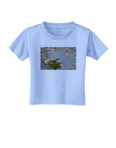 Bullfrog In Water Toddler T-Shirt by TooLoud-Toddler T-Shirt-TooLoud-Aquatic-Blue-2T-Davson Sales