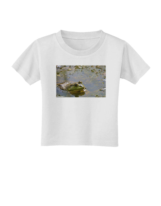Bullfrog In Water Toddler T-Shirt by TooLoud-Toddler T-Shirt-TooLoud-White-2T-Davson Sales