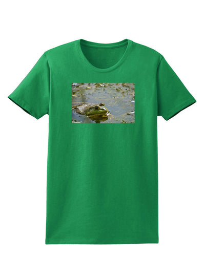 Bullfrog In Water Womens Dark T-Shirt by TooLoud-Womens T-Shirt-TooLoud-Kelly-Green-X-Small-Davson Sales