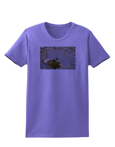 Bullfrog In Water Womens T-Shirt by TooLoud-Womens T-Shirt-TooLoud-Violet-X-Small-Davson Sales