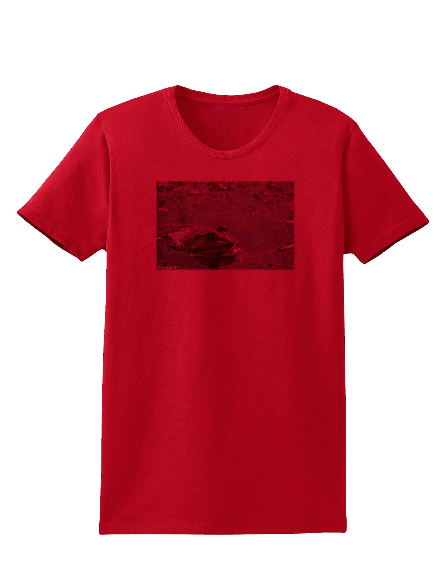 Bullfrog In Water Womens T-Shirt by TooLoud-Womens T-Shirt-TooLoud-Red-X-Small-Davson Sales