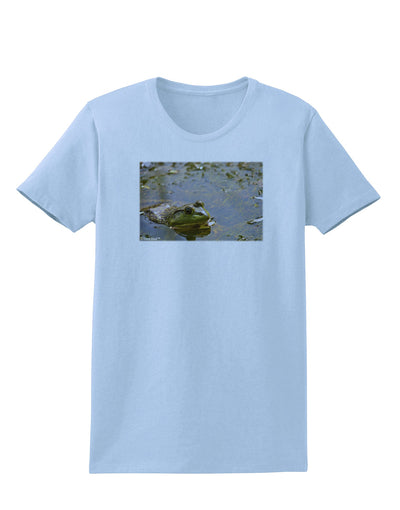 Bullfrog In Water Womens T-Shirt by TooLoud-Womens T-Shirt-TooLoud-Light-Blue-X-Small-Davson Sales