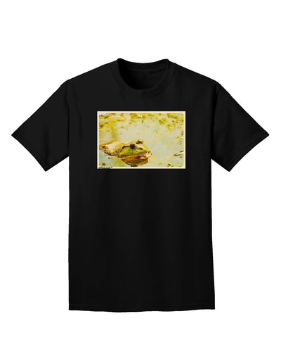 Bullfrog In Watercolor Adult Dark T-Shirt by TooLoud-Mens T-Shirt-TooLoud-Black-Small-Davson Sales