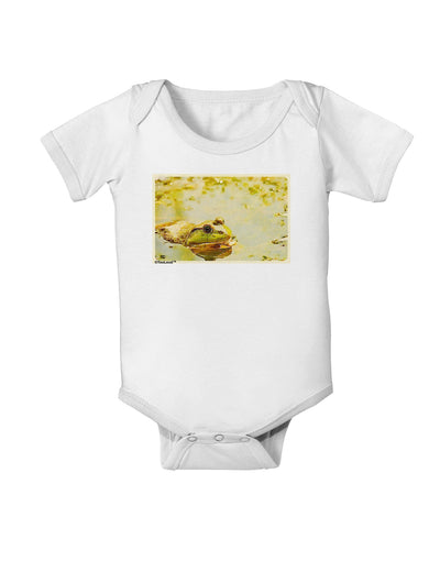 Bullfrog In Watercolor Baby Romper Bodysuit by TooLoud-Baby Romper-TooLoud-White-06-Months-Davson Sales