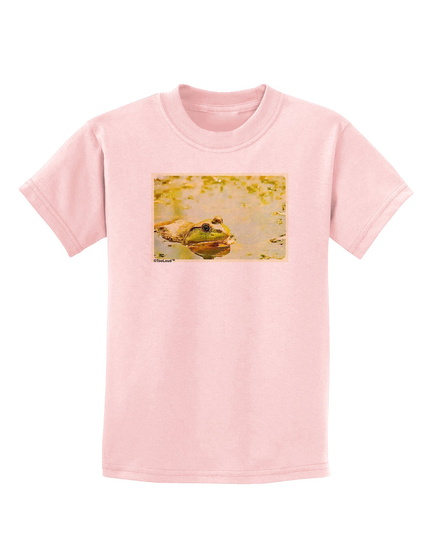 Bullfrog In Watercolor Childrens T-Shirt by TooLoud-Childrens T-Shirt-TooLoud-White-X-Small-Davson Sales