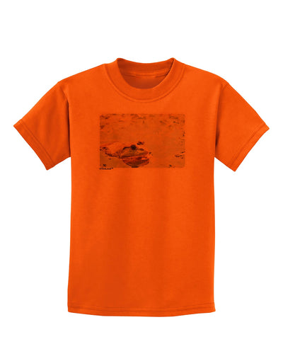 Bullfrog In Watercolor Childrens T-Shirt by TooLoud-Childrens T-Shirt-TooLoud-Orange-X-Small-Davson Sales