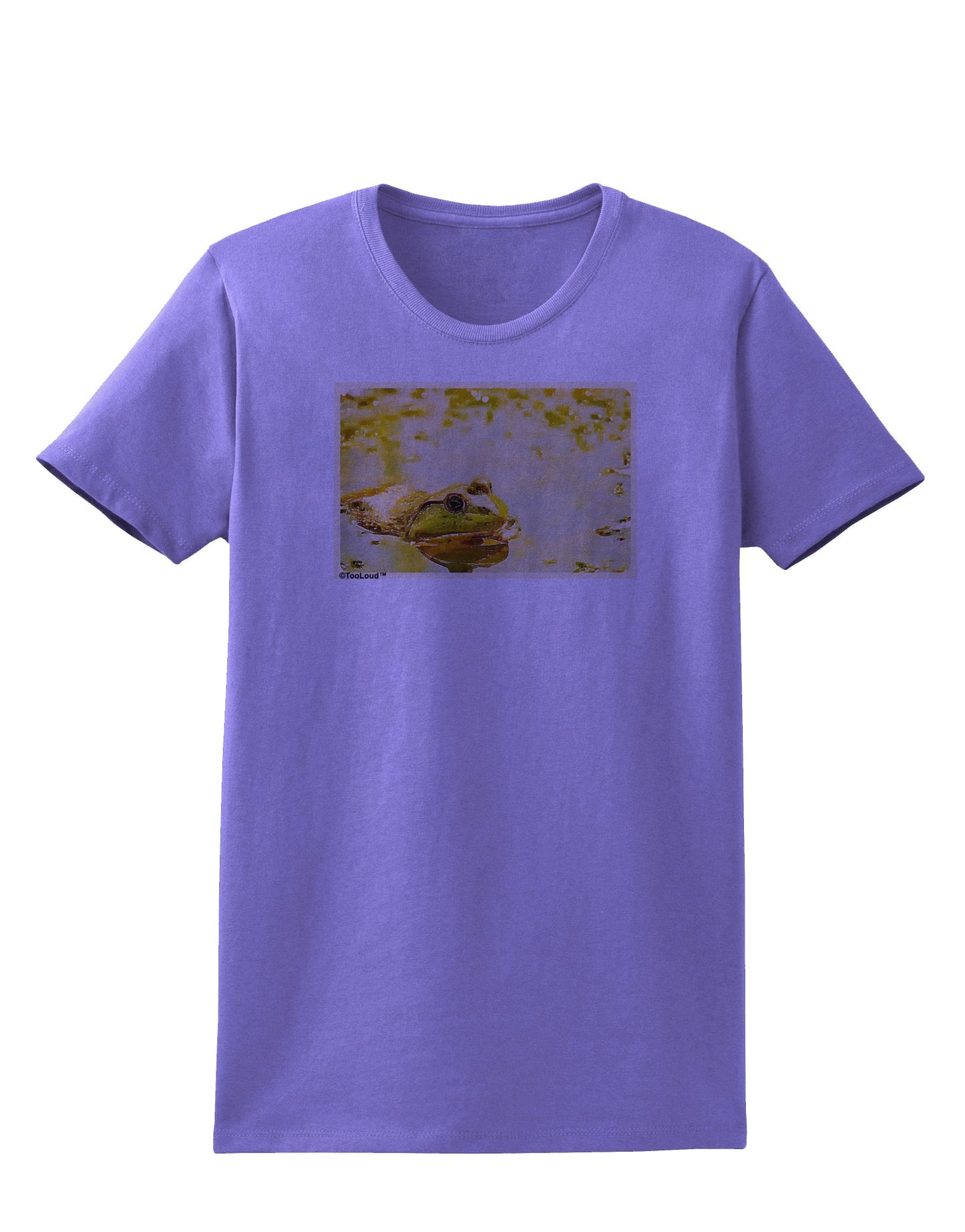 Bullfrog In Watercolor Womens T-Shirt by TooLoud-Womens T-Shirt-TooLoud-Violet-X-Small-Davson Sales