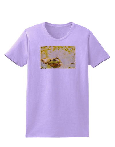 Bullfrog In Watercolor Womens T-Shirt by TooLoud-Womens T-Shirt-TooLoud-Lavender-X-Small-Davson Sales