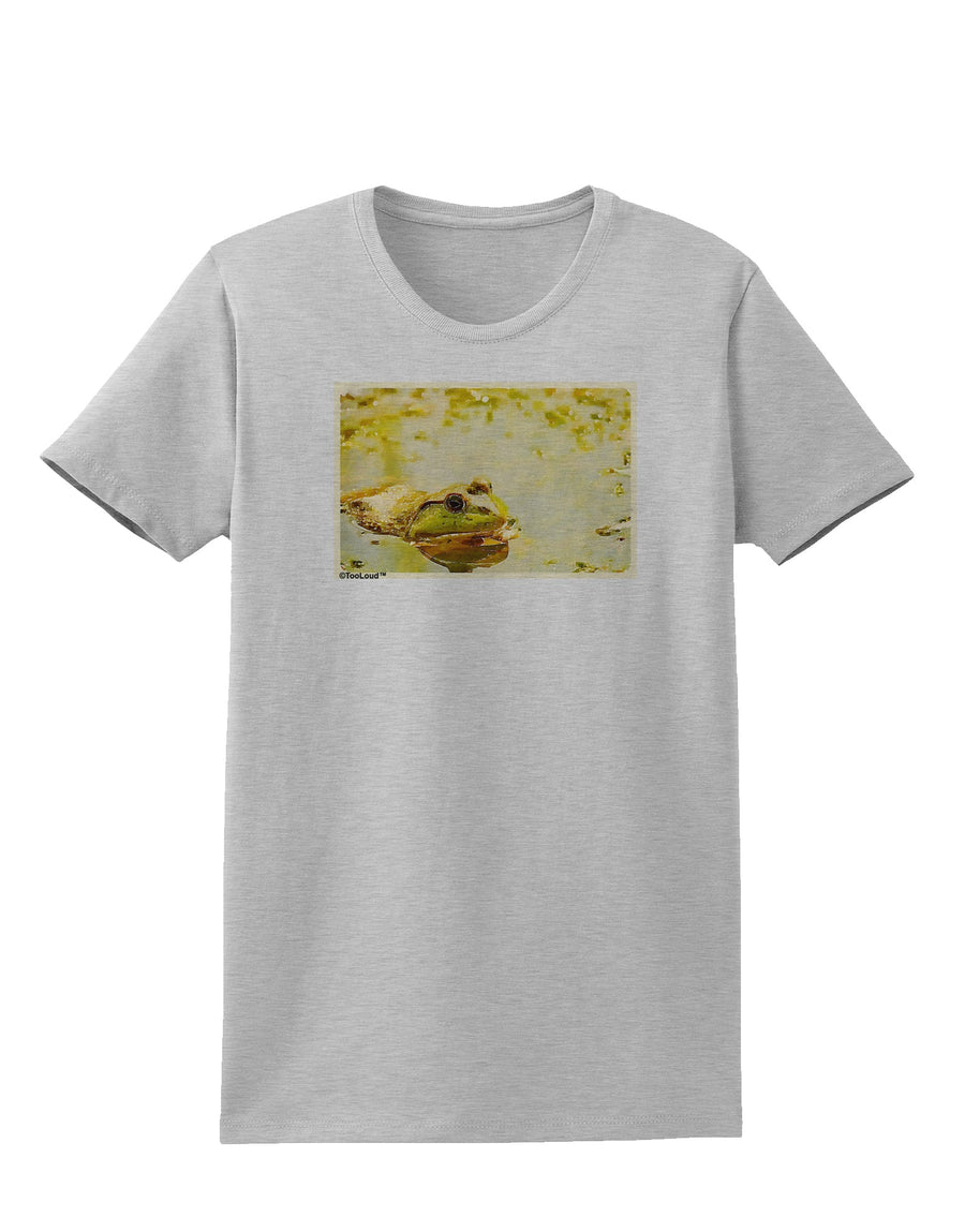 Bullfrog In Watercolor Womens T-Shirt by TooLoud-Womens T-Shirt-TooLoud-White-X-Small-Davson Sales