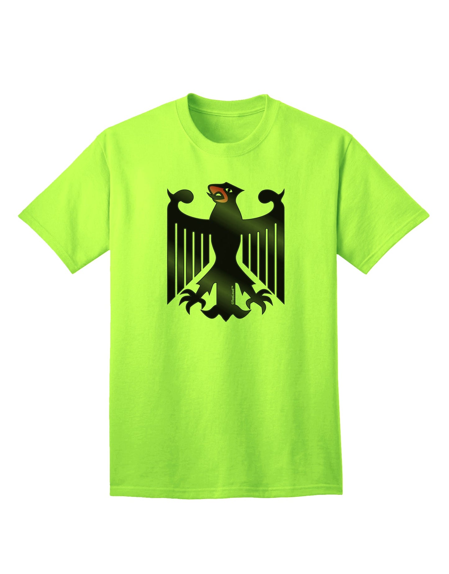 Bundeswehr Logo Adult T-Shirt: Premium Quality for Discerning Shoppers-Mens T-shirts-TooLoud-Neon-Green-Small-Davson Sales