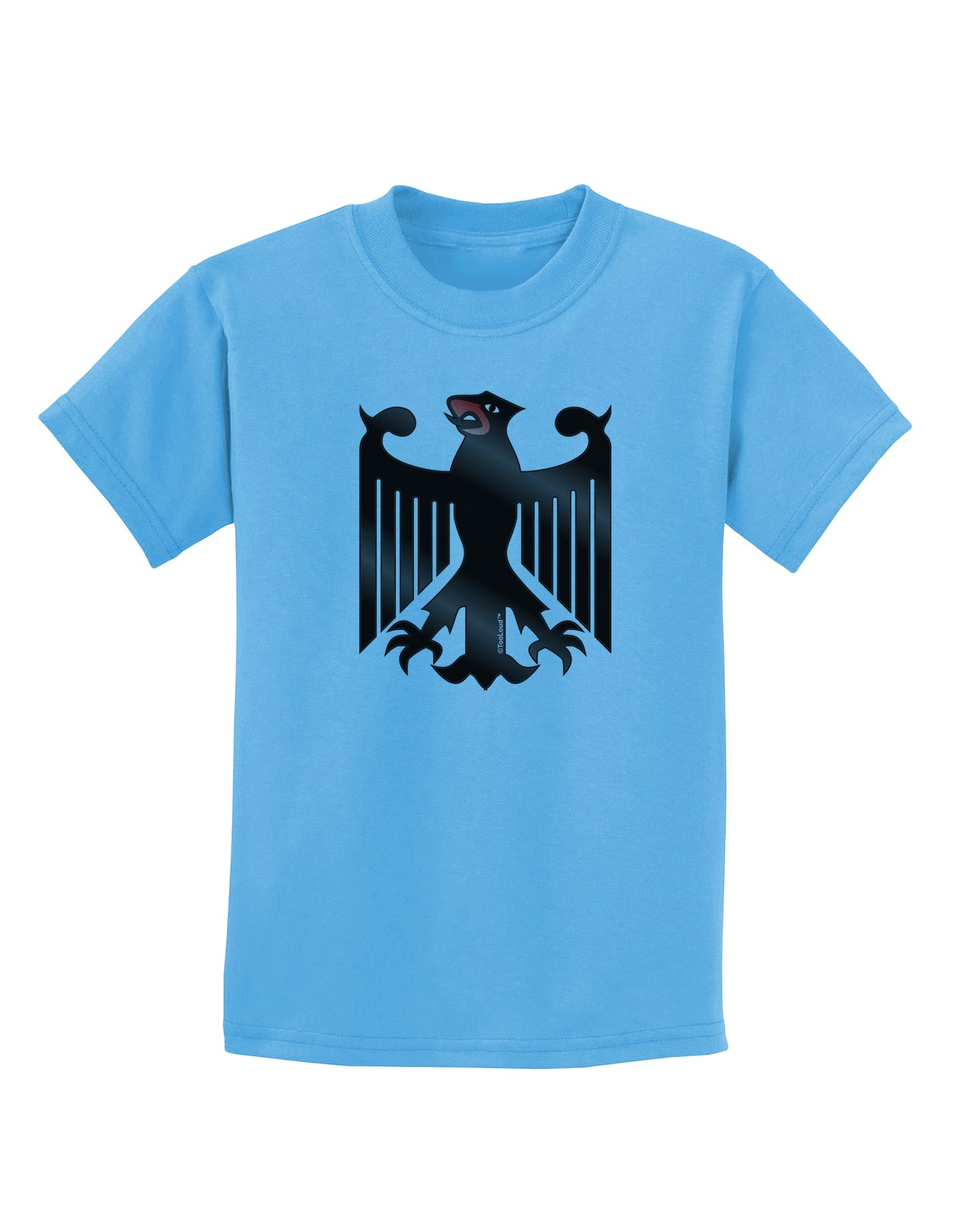 Bundeswehr Logo Childrens T-Shirt-Childrens T-Shirt-TooLoud-Aquatic-Blue-X-Small-Davson Sales