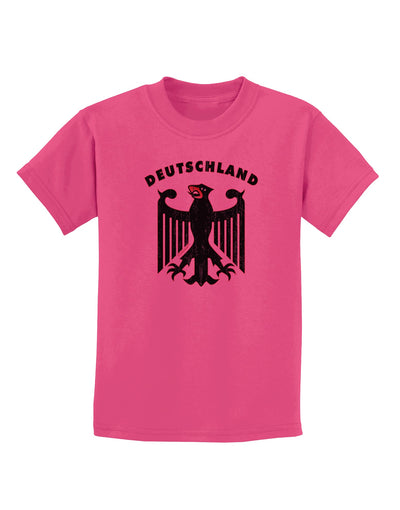 Bundeswehr Logo Deutschland Childrens T-Shirt-Childrens T-Shirt-TooLoud-Sangria-X-Small-Davson Sales