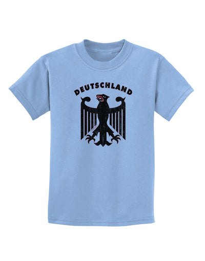 Bundeswehr Logo Deutschland Childrens T-Shirt-Childrens T-Shirt-TooLoud-Light-Blue-X-Small-Davson Sales