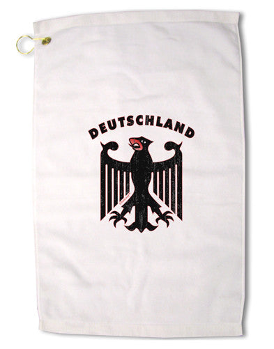 Bundeswehr Logo Deutschland Premium Cotton Golf Towel - 16 x 25 inch-Golf Towel-TooLoud-16x25"-Davson Sales