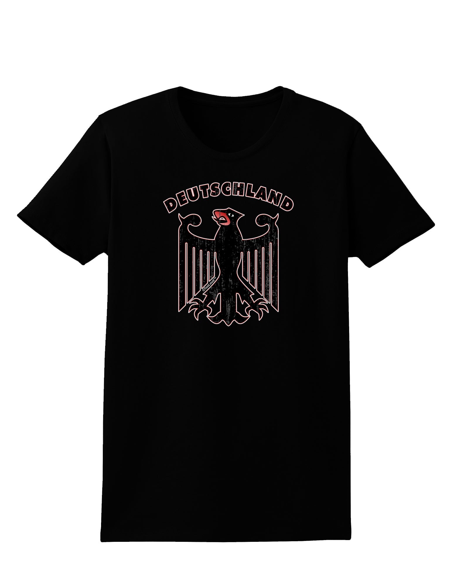 Bundeswehr Logo Deutschland Womens Dark T-Shirt-TooLoud-Black-X-Small-Davson Sales