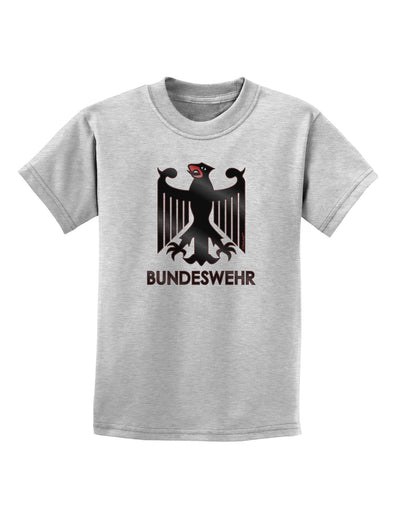 Bundeswehr Logo with Text Childrens T-Shirt-Childrens T-Shirt-TooLoud-AshGray-X-Small-Davson Sales