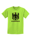 Bundeswehr Logo with Text Childrens T-Shirt-Childrens T-Shirt-TooLoud-Lime-Green-X-Small-Davson Sales