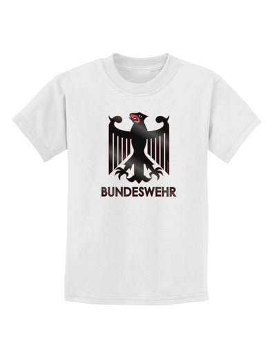 Bundeswehr Logo with Text Childrens T-Shirt-Childrens T-Shirt-TooLoud-White-X-Small-Davson Sales