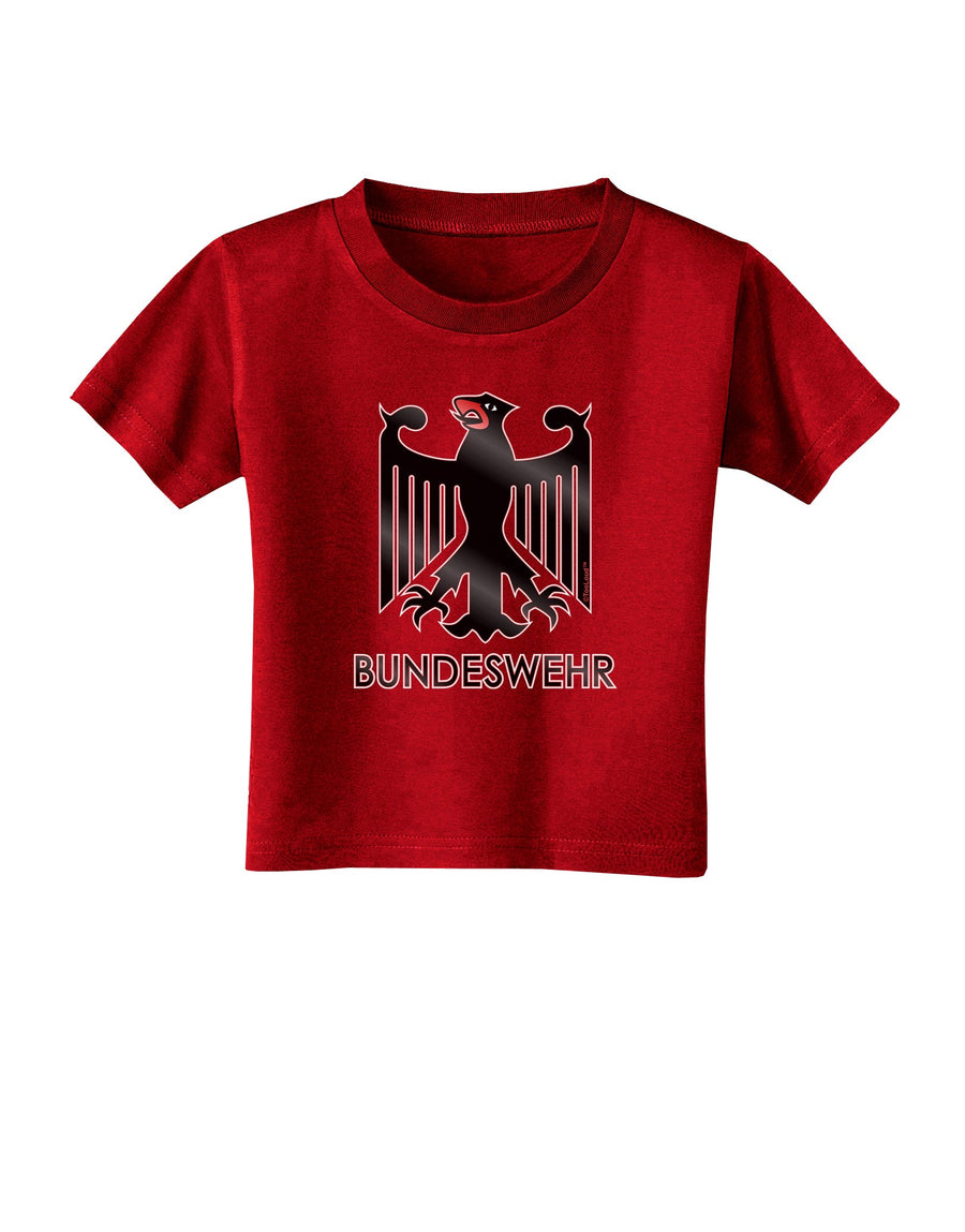 Bundeswehr Logo with Text Toddler T-Shirt Dark-Toddler T-Shirt-TooLoud-Black-2T-Davson Sales