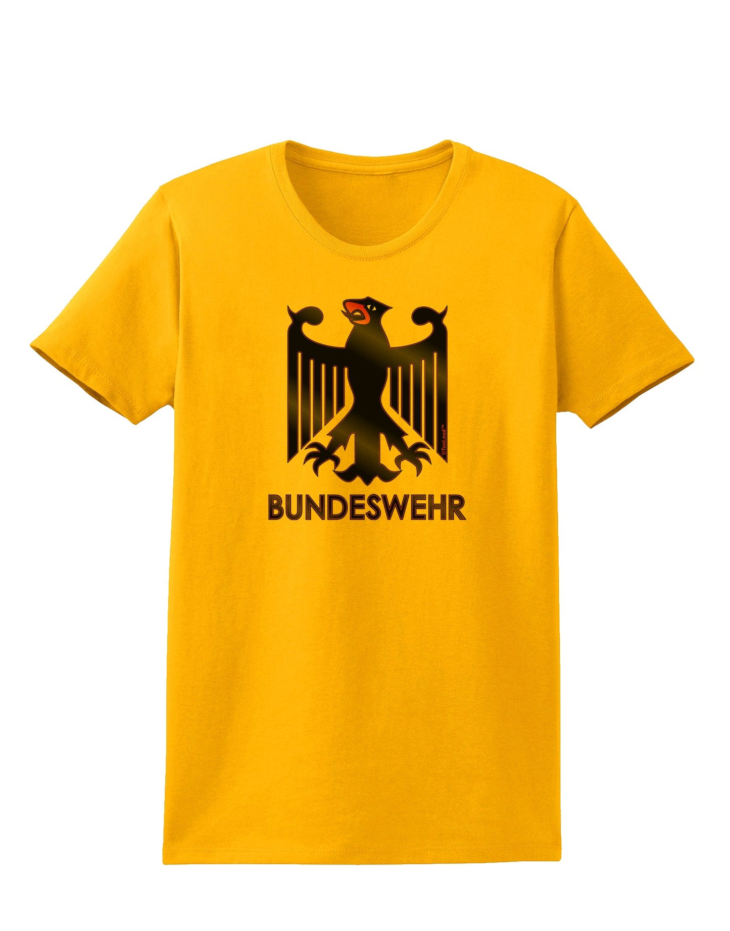 Bundeswehr Logo with Text Womens T-Shirt-Womens T-Shirt-TooLoud-Gold-X-Small-Davson Sales