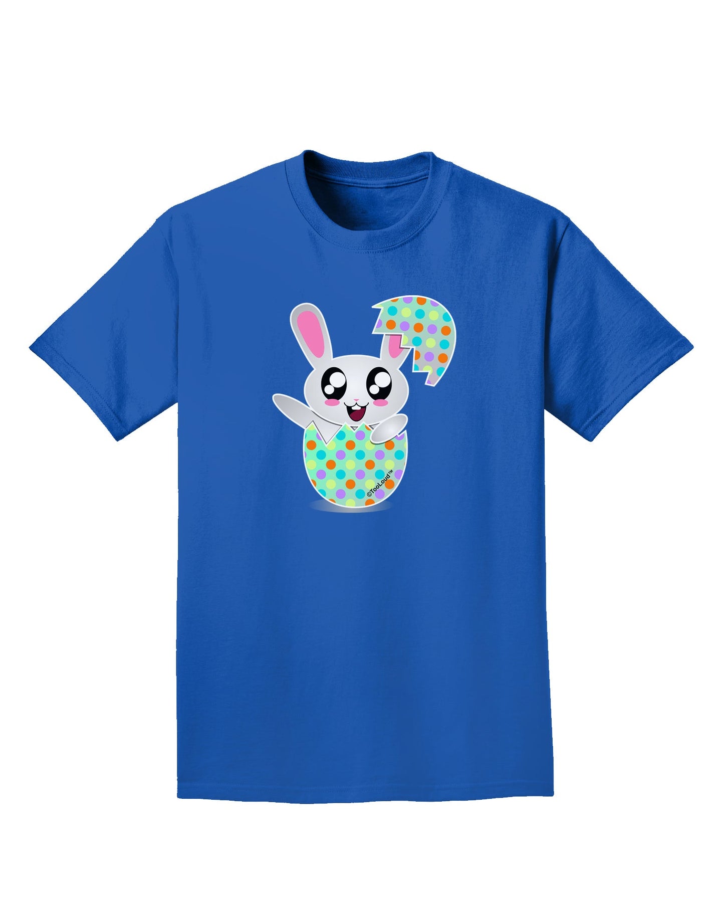 Bunny Hatching From Egg Adult Dark T-Shirt-Mens T-Shirt-TooLoud-Royal-Blue-Small-Davson Sales