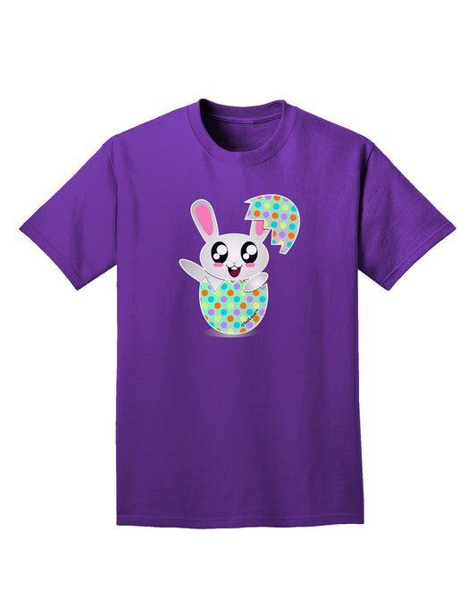 Bunny Hatching From Egg Adult Dark T-Shirt-Mens T-Shirt-TooLoud-Purple-Small-Davson Sales