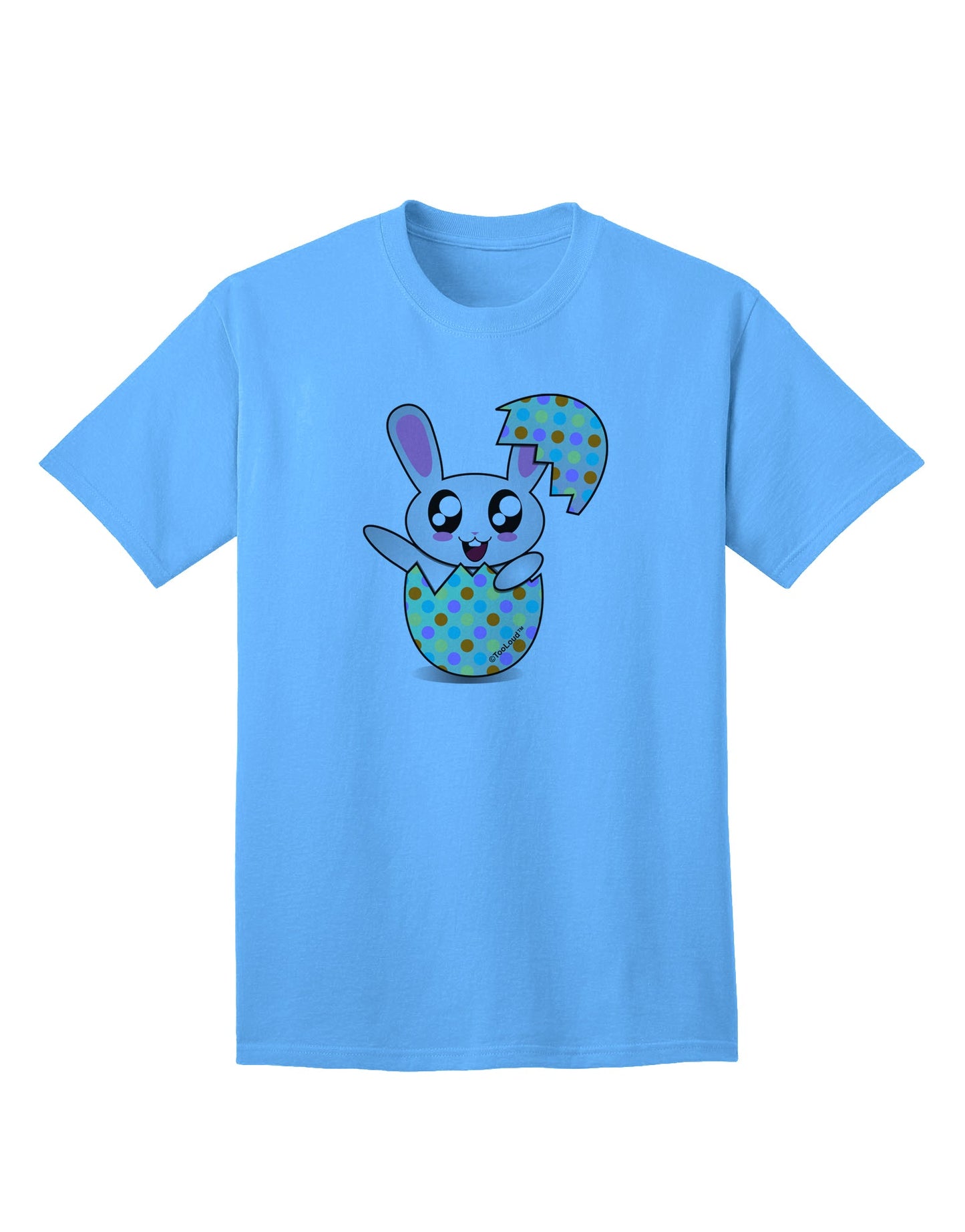 Bunny Hatching From Egg Adult T-Shirt-unisex t-shirt-TooLoud-Aquatic-Blue-Small-Davson Sales