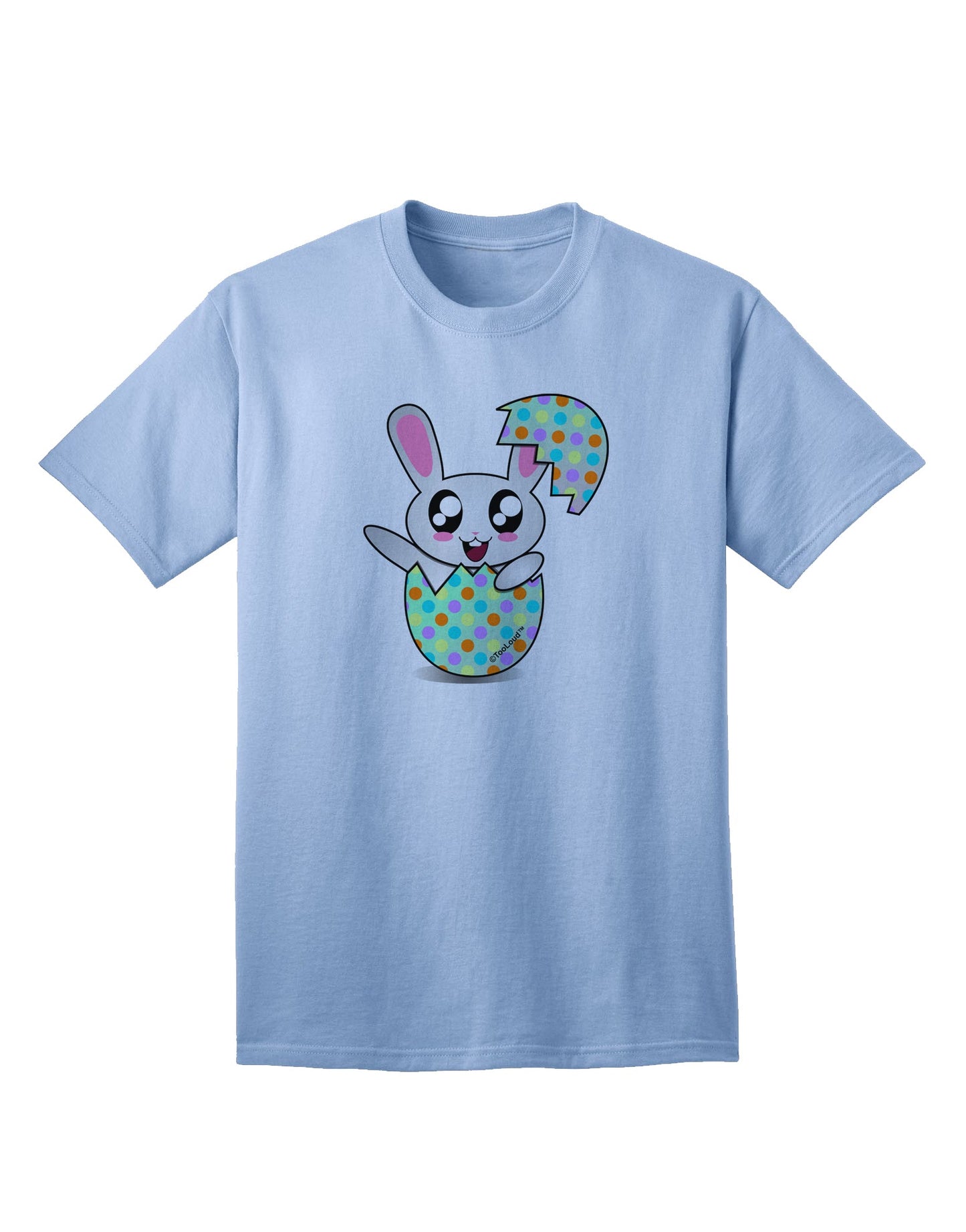 Bunny Hatching From Egg Adult T-Shirt-unisex t-shirt-TooLoud-Light-Blue-Small-Davson Sales