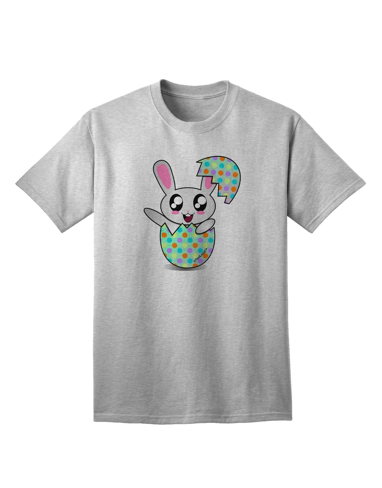 Bunny Hatching From Egg Adult T-Shirt-unisex t-shirt-TooLoud-AshGray-Small-Davson Sales
