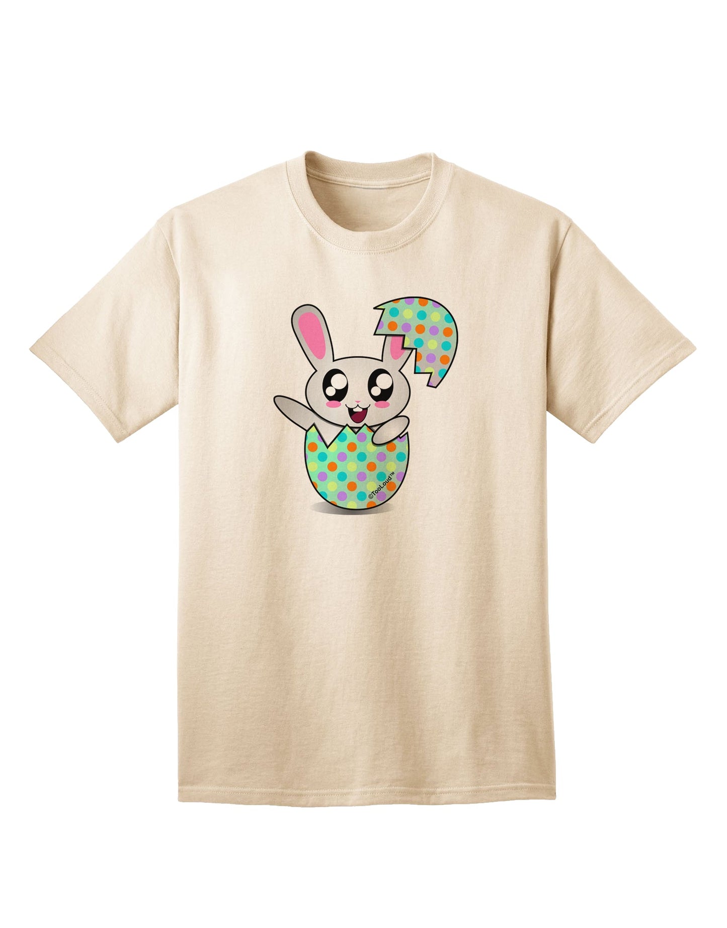 Bunny Hatching From Egg Adult T-Shirt-unisex t-shirt-TooLoud-Natural-Small-Davson Sales