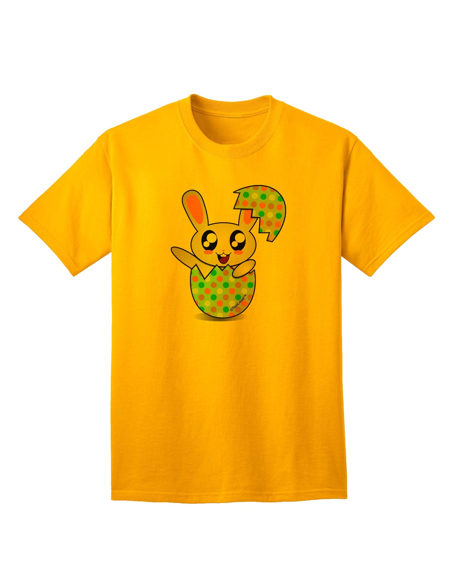 Bunny Hatching From Egg Adult T-Shirt-unisex t-shirt-TooLoud-Gold-Small-Davson Sales