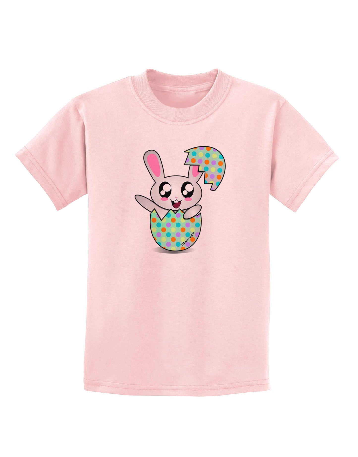 Bunny Hatching From Egg Childrens T-Shirt-Childrens T-Shirt-TooLoud-PalePink-X-Small-Davson Sales